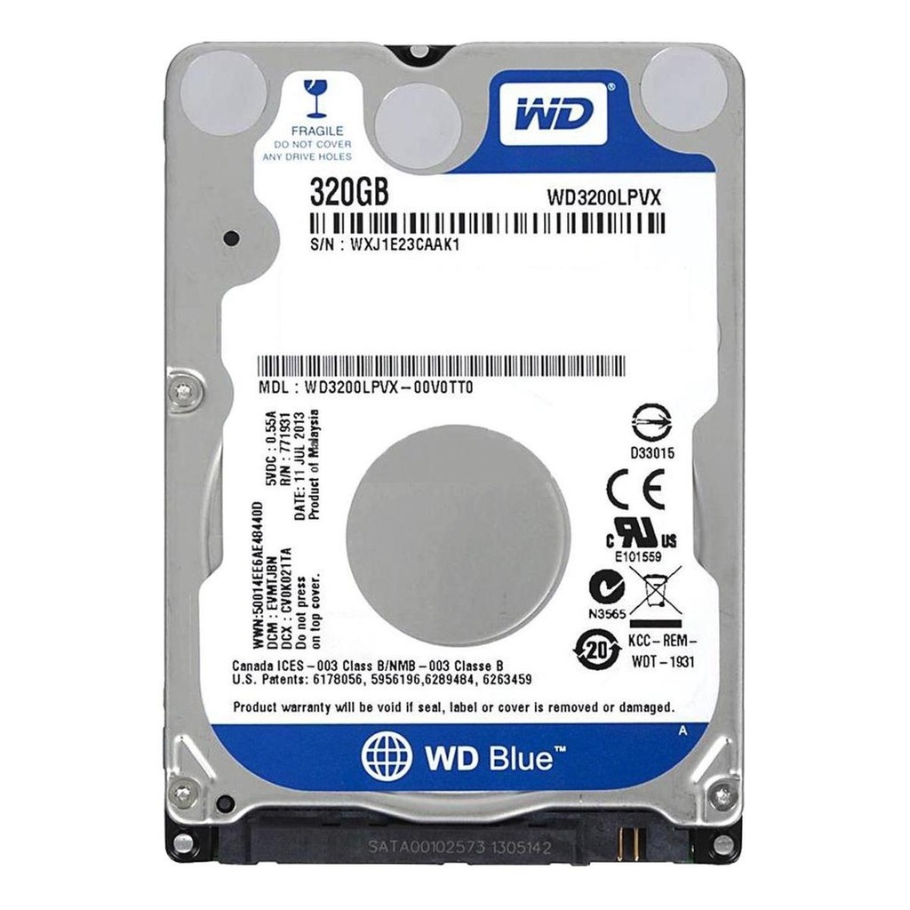 Disco Rígido Interno Western Digital  Wd3200lpvx 320gb Azul