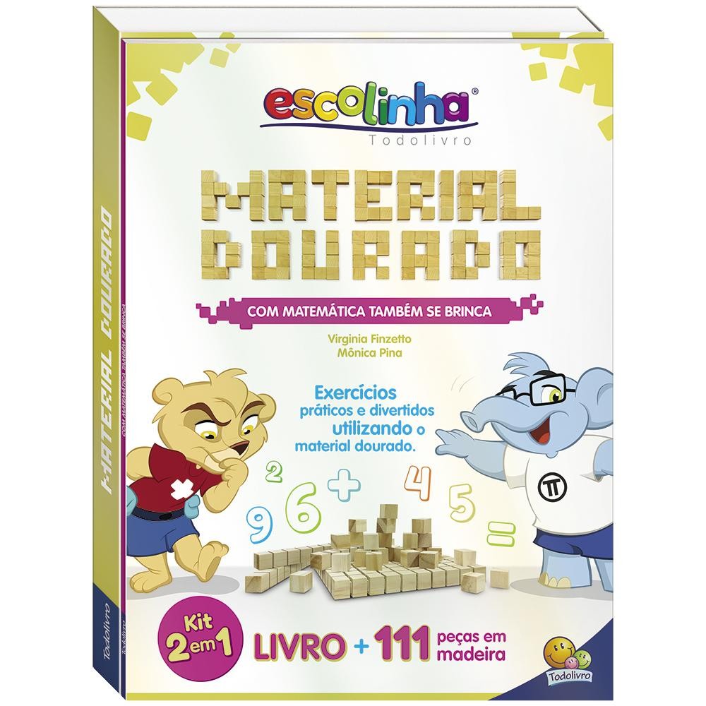 Com Matemática Também se Brinca: Material Dourado (Escolinha Todolivro) Livros PTB
