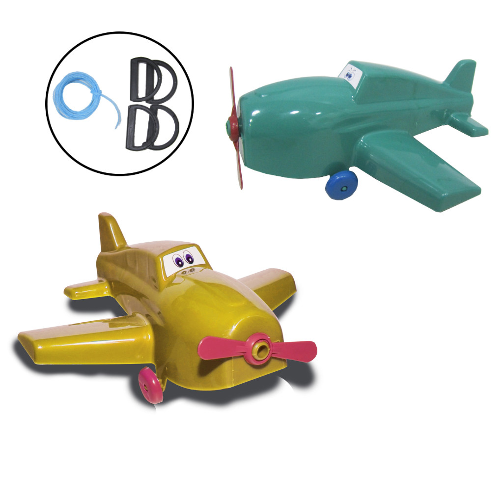 Brinquedo Vai E Vem Avião Infantil Volta Lembrança Lazer
