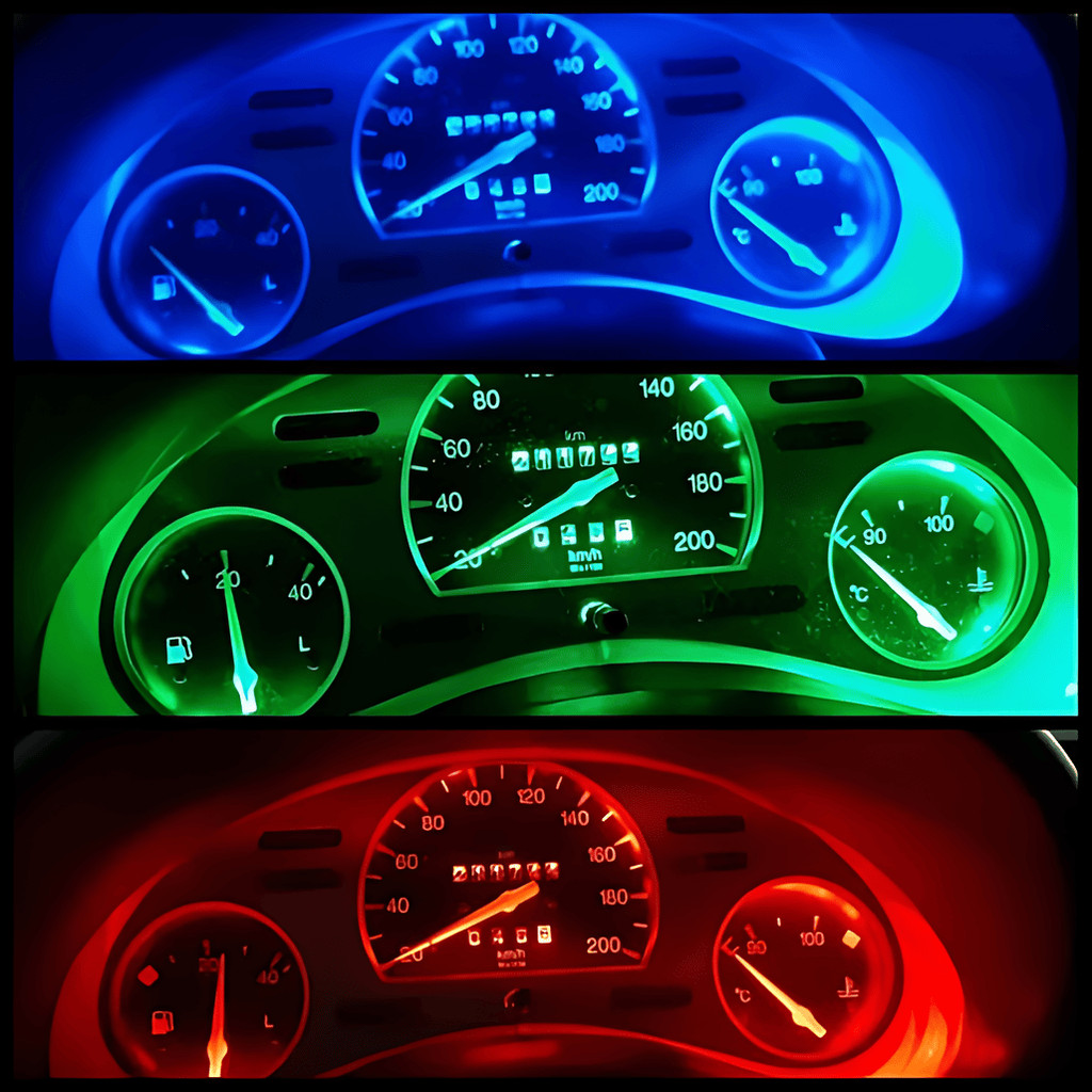 Led Painel Corsa Wind Led pingo T10 Verde 3 Lampadas
