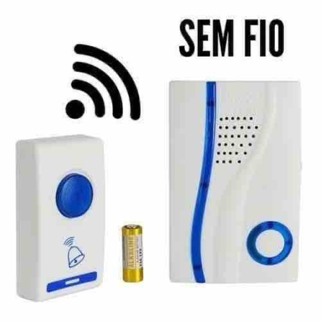 Campainha Residencial Sem Fio Wireless 100m em Oferta na Shopee