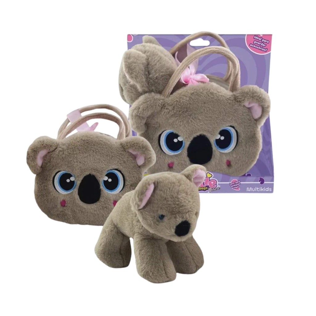 Bolsa de Pelúcia Cutie Handbags Koala Deluxe Multikids - BR2225 - Mom & Baby