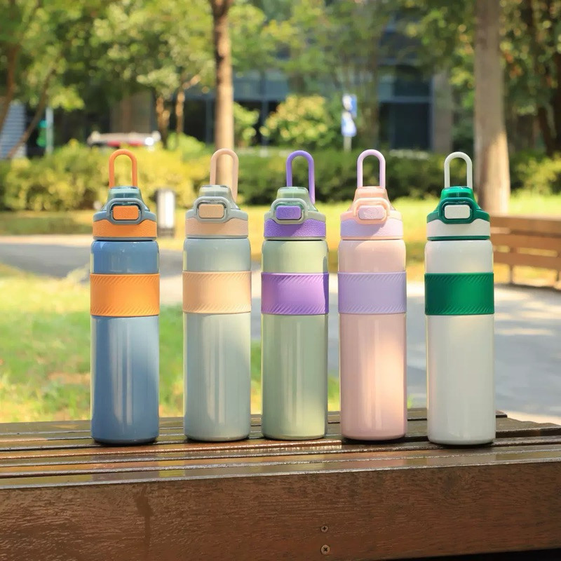 Garrafa Térmica 750/600ml em Inox Portátil Água Gelada Squeeze Vácuo-P 1767 em Oferta na Shopee