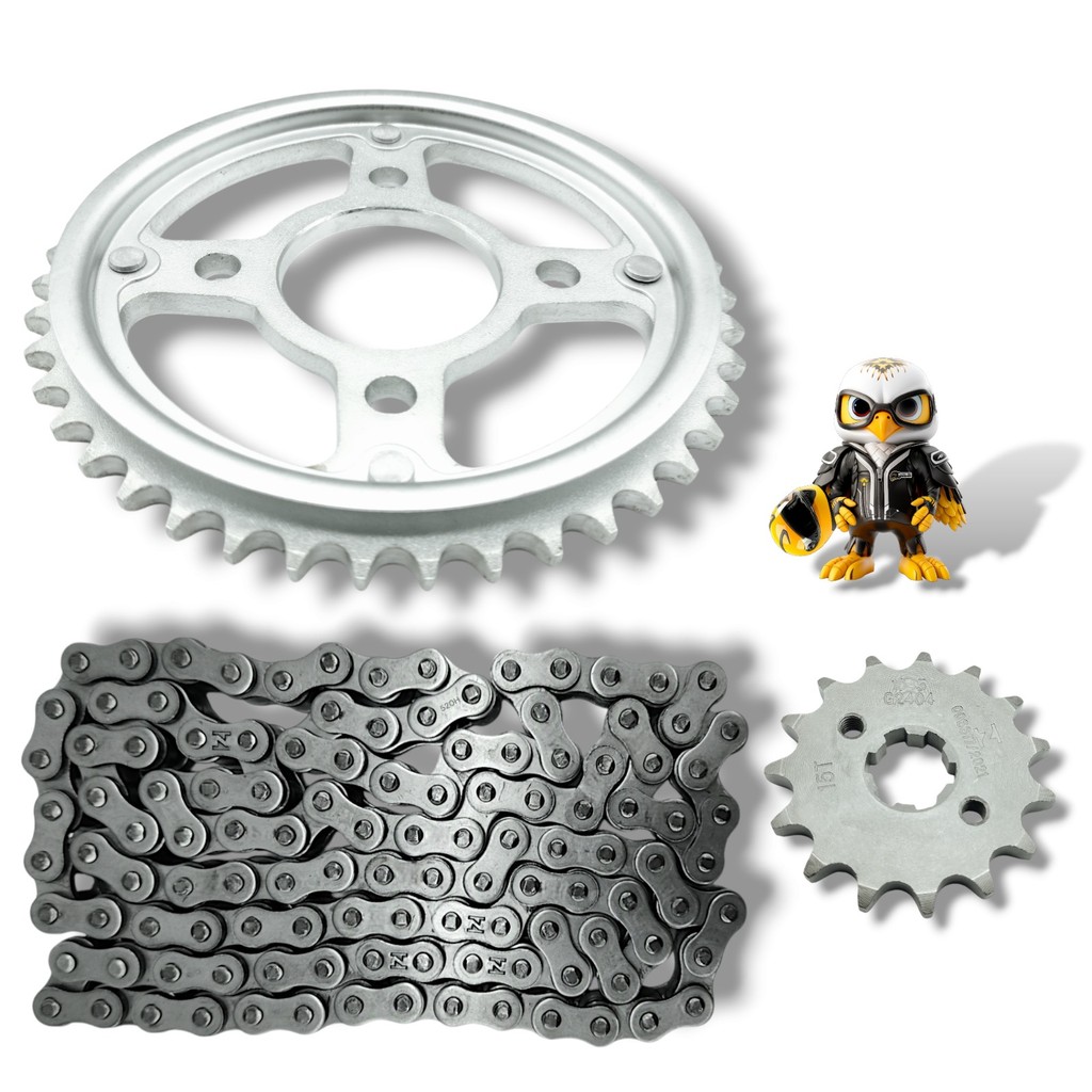 Kit Relação Cg Titan 160/fan 160 Start 2025 - Aço 1045