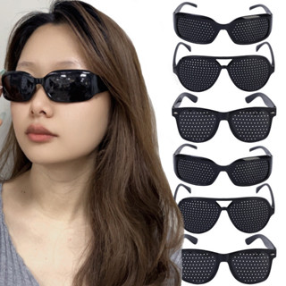 1/2/3 Unidades Óculos Pinhole De Correção De Visão Unissex-Proteção Ocular De Tela-Exercício-Antifadiga-Melhoria Da-Arma em Oferta na Shopee