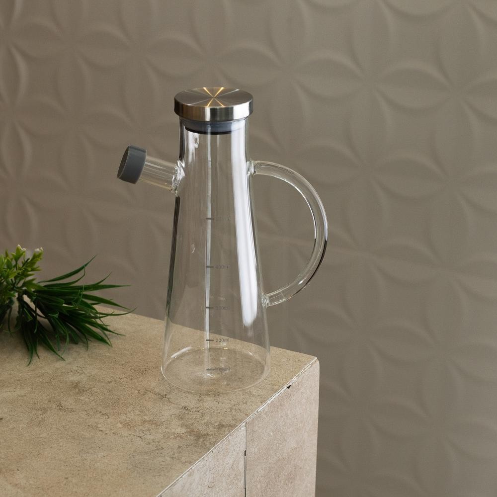Galheteiro Wolff Slim de Vidro Borosilicato com Tampa 500ml - Home & Living