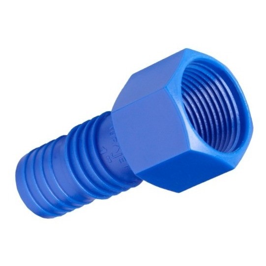 Kit Mangote Atoxico 1pol+peças Espigão Fêmea Pvc Azul 1 Pol