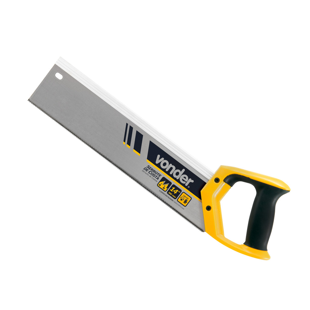 Serrote de Costa 14" Vonder Cortes em Madeira Marcenaria Carpintaria Bricolagem