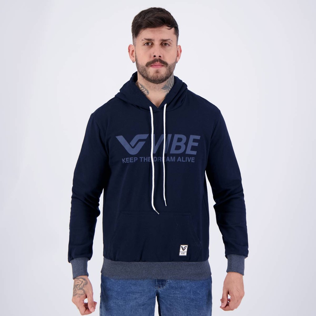 Moletom Vibe Marinho - Men Clothes