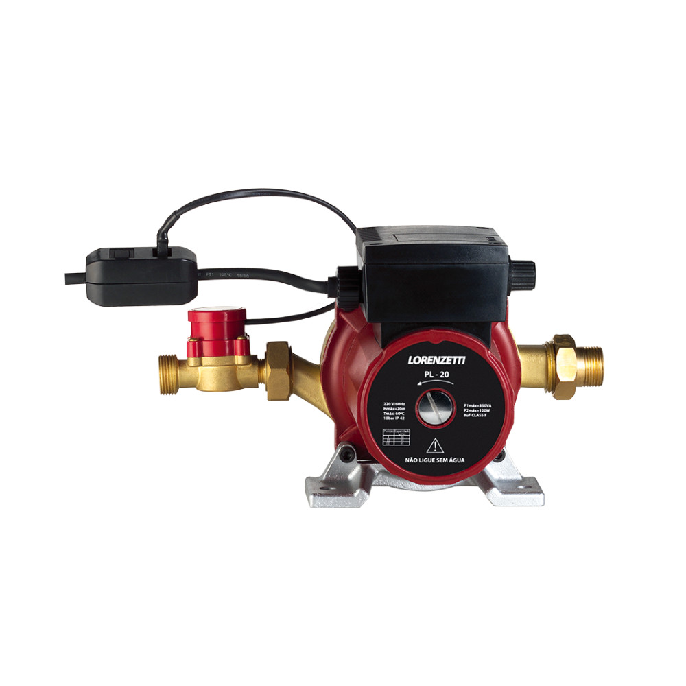 Pressurizador de Agua PL20 350W 127V 20MCA 7541015 Lorenzetti