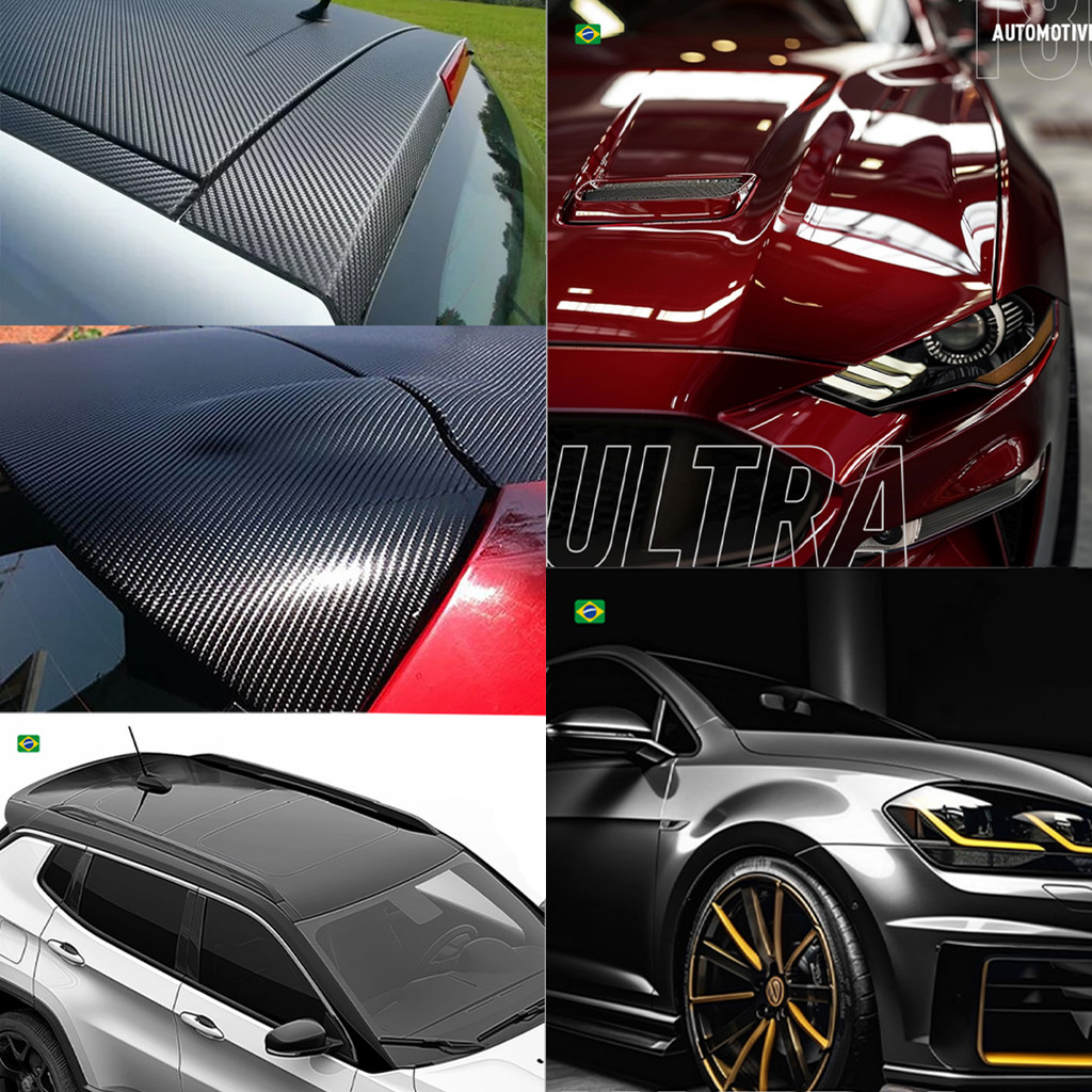 Adesivo Automotivo Alltak 120x200cm Para Capo e Teto Black Piano Preto Fosco Cinza Branco Grafite