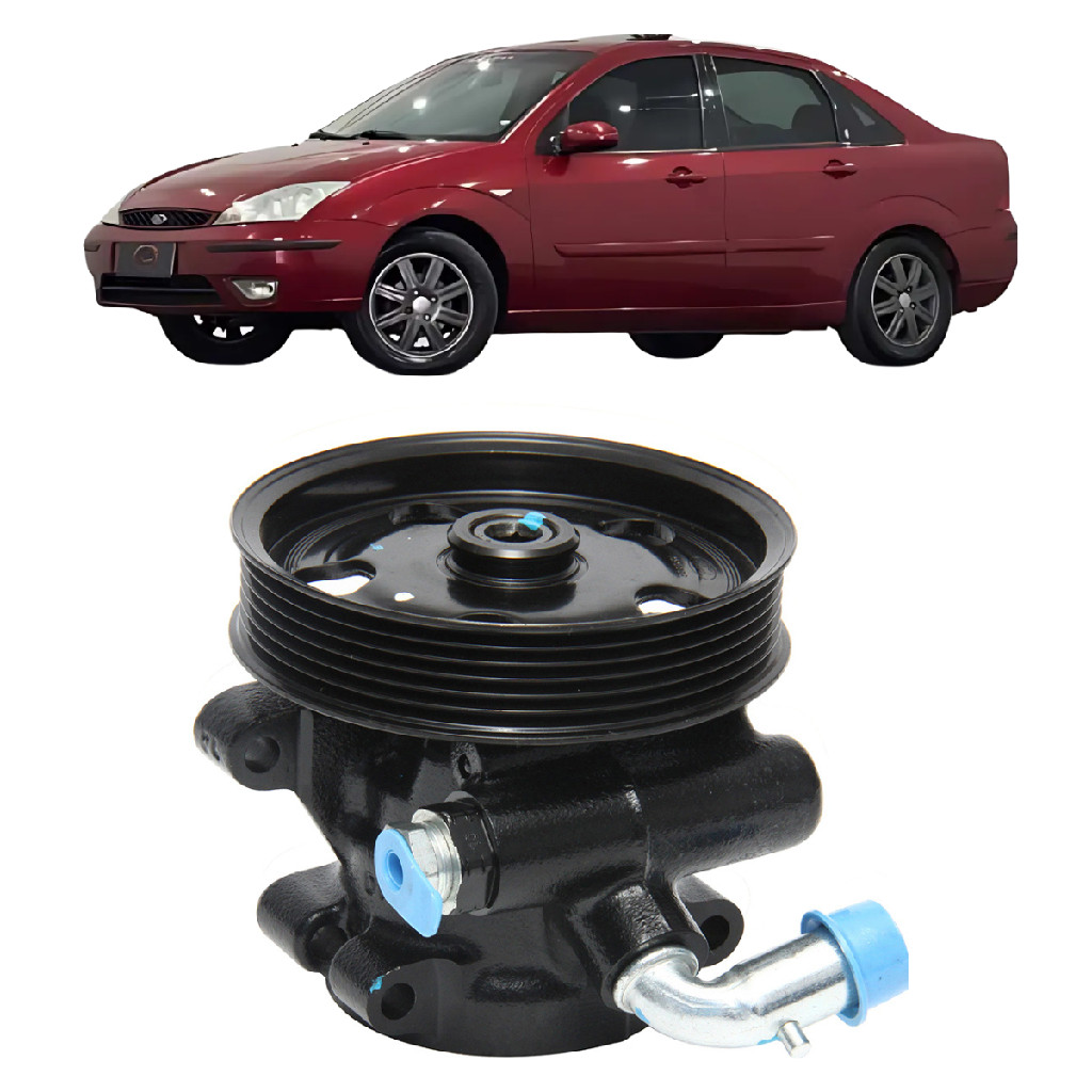 Bomba Direção Hidráulica Ford Focus 2001 2002 2003 2004 2005 2006 1.8 2.0 Zetec Rocam Compatível