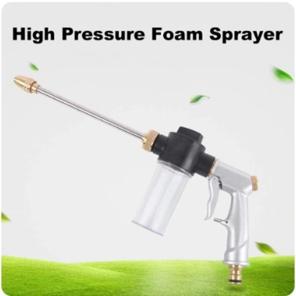 Pistola De Pulverização De Água De Alta Pressão Com Pote 100ml Para Espuma De Limpeza De L...