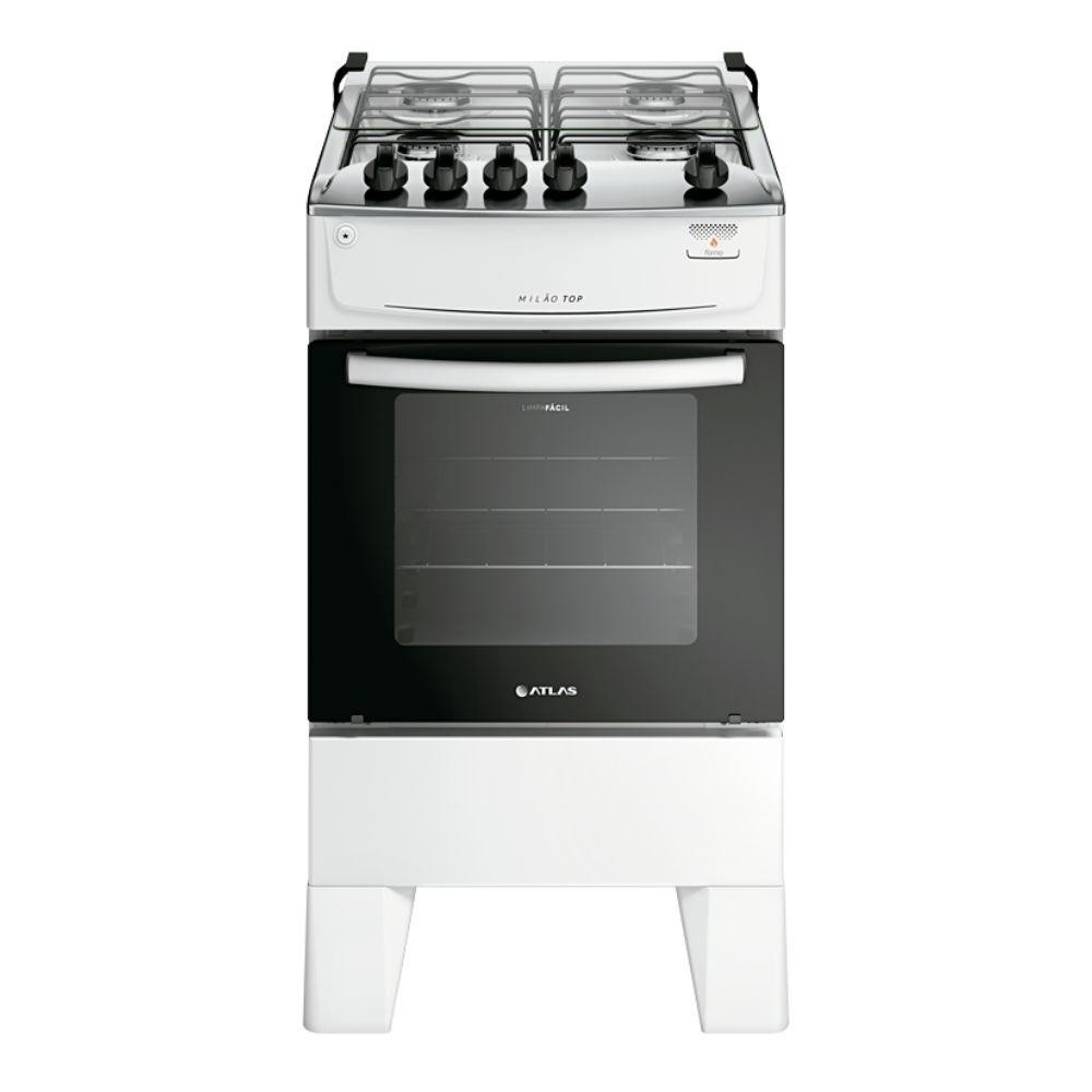 Fogão 4 Bocas Atlas Automático Milão Top Branco em Oferta na Shopee