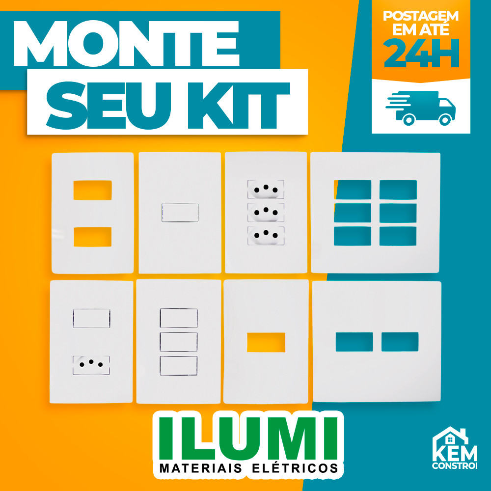 Tomadas e Interruptores Linha I9 Ilumi Todos os Modelos em Oferta na Shopee