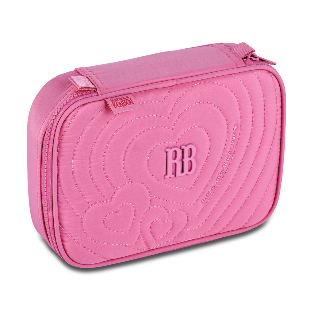 Estojo Infantil Com 01 Bolso Feminino Rebecca Bonbon Coraçâo - Clio Style COR:ROSA em Oferta na Shopee