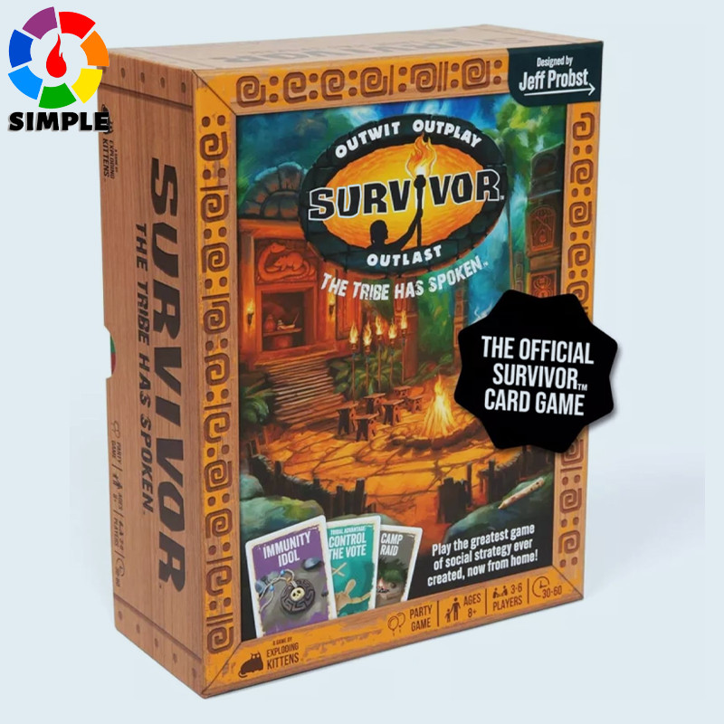 Survivor: The Tribe Has Spoken by Exploding Kittens - The only Official Card Game for Survivor Fans - Family Party Game
