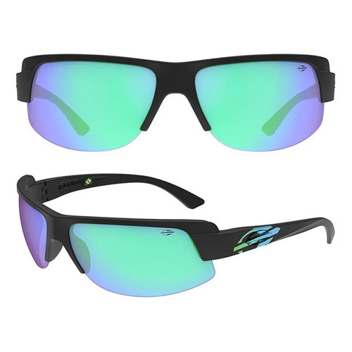 Oculos Sol Mormaii Gamboa Air 4 Preto Fosco/cinza Flash Verd
