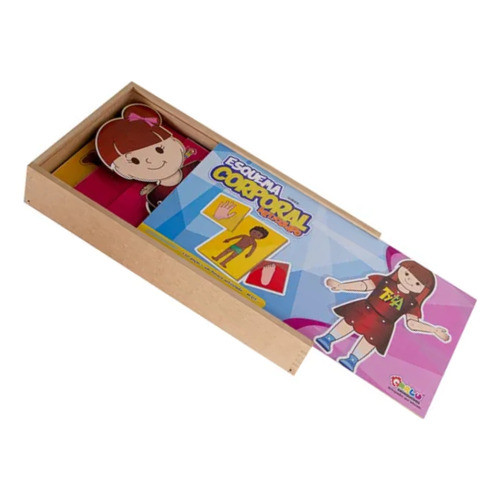Brinquedo Educativo Esquema Corporal Articulado Bonecos Tyta