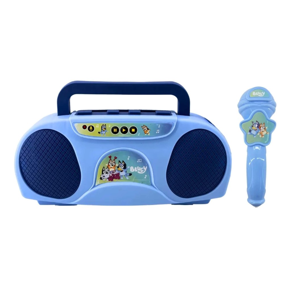 Brinquedo Infantil Boombox Karaoke Infantil Bluey Candide - 7971 em Oferta na Shopee