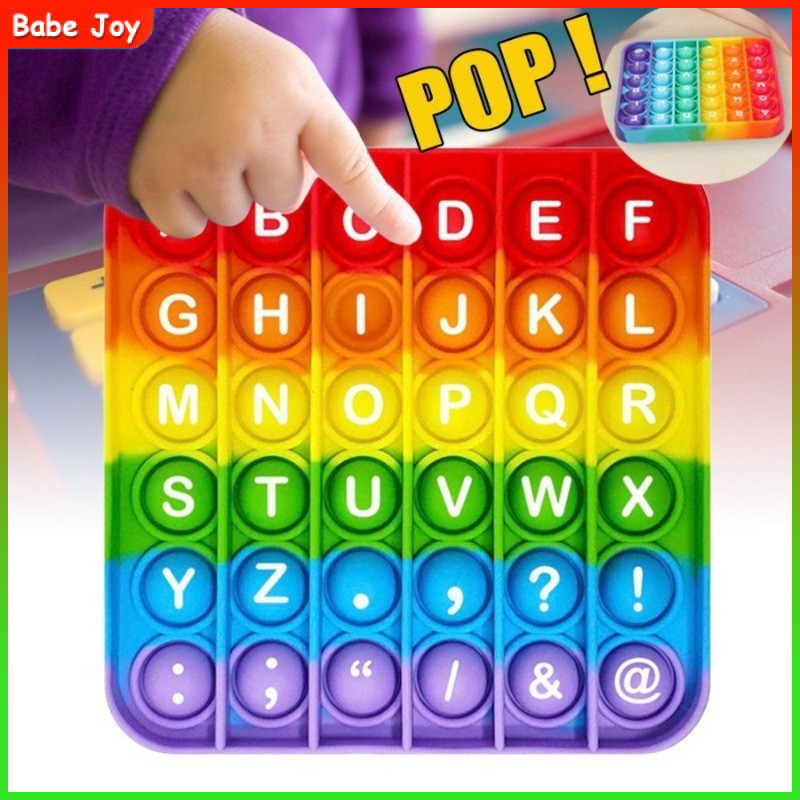 Pop It Fidget Toys Brinquedo Anti Stress Brinquedo Sensorial Colorido Estalo Crianças Contando Jogos em Oferta na Shopee