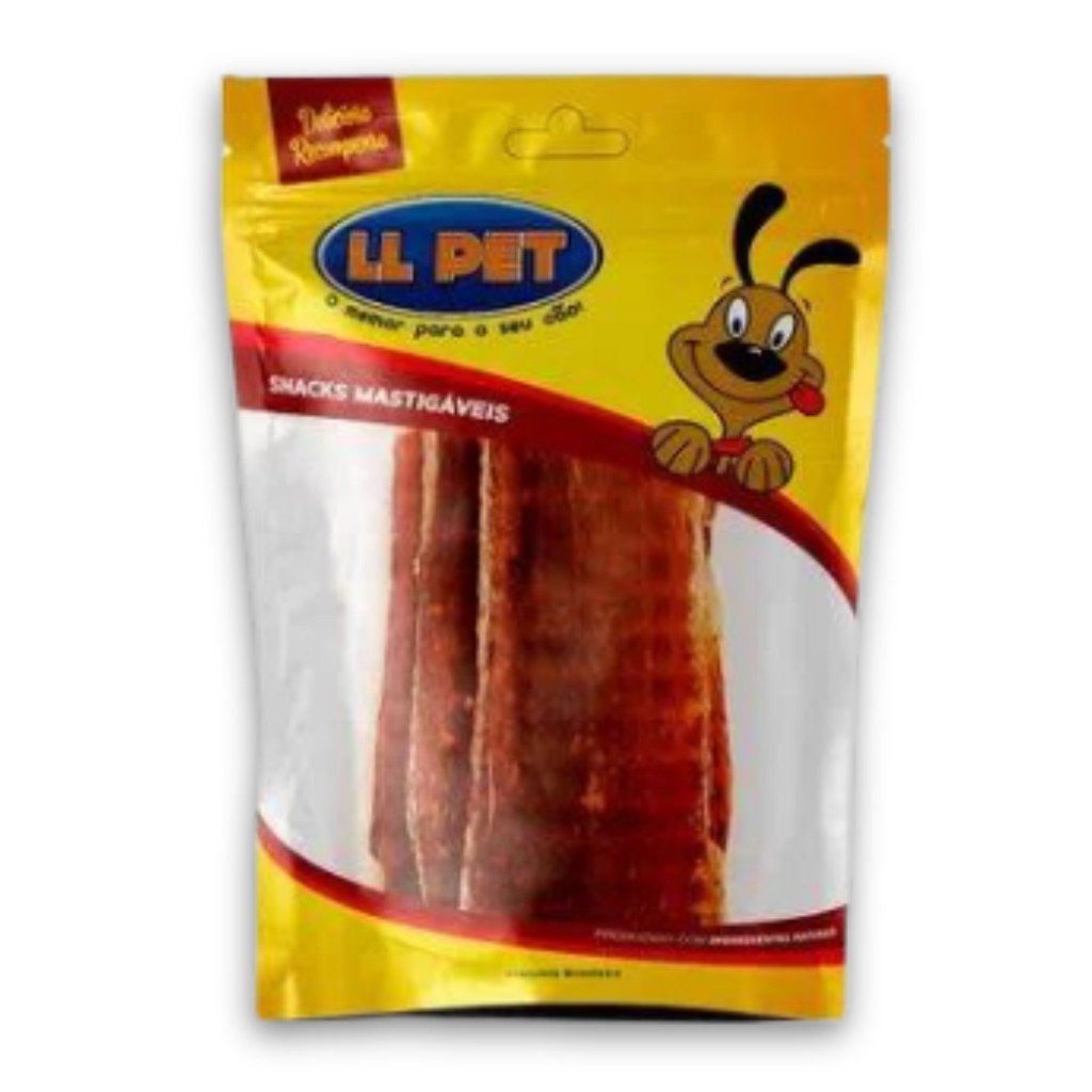 Petisco Pet Cães Cachorros Snack Chips Bovino Esôfago Desidratado 5 unidades