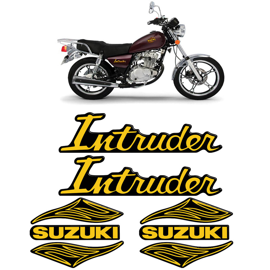 Kit Adesivos Moto Suzuki Intruder 125 2002/ Alto Relevo em Oferta na Shopee