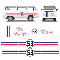 Kit Faixa Kombi Herbie 53 2006/2014 Adesivo Lateral/Frontal