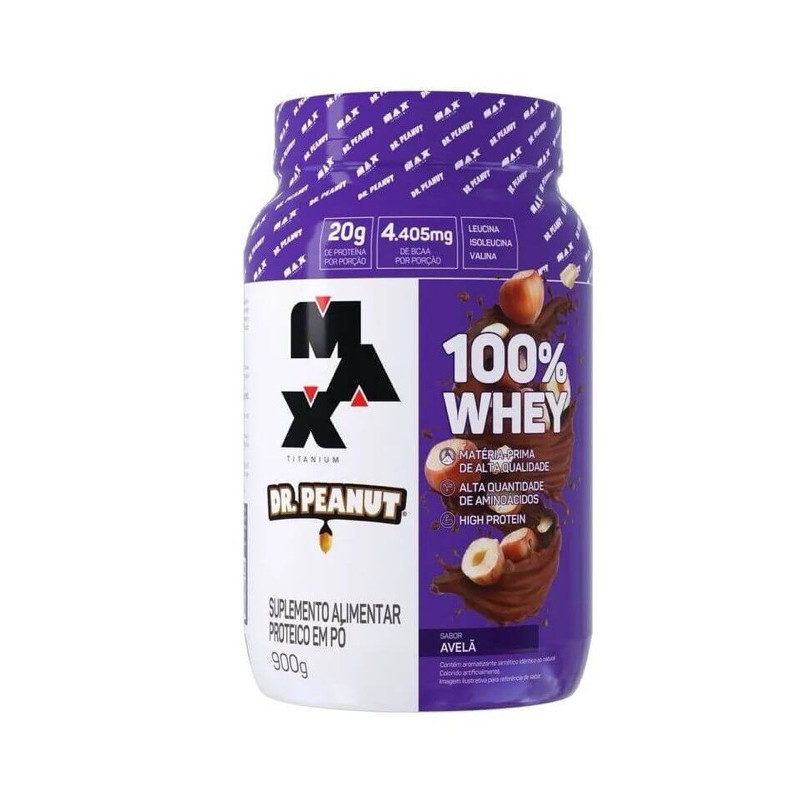 100% WHEY MAX TITANIUM X DR. PEANUT (900G)