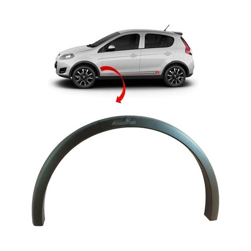 Moldura Paralama Dianteiro Novo Palio 2012 2013 2014 Fiat em Oferta na Shopee