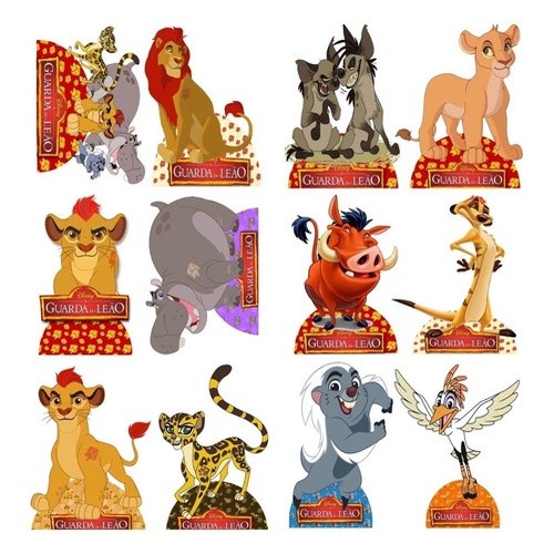 Decoração A Guarda Do Leão - 10 Displays De 20cm