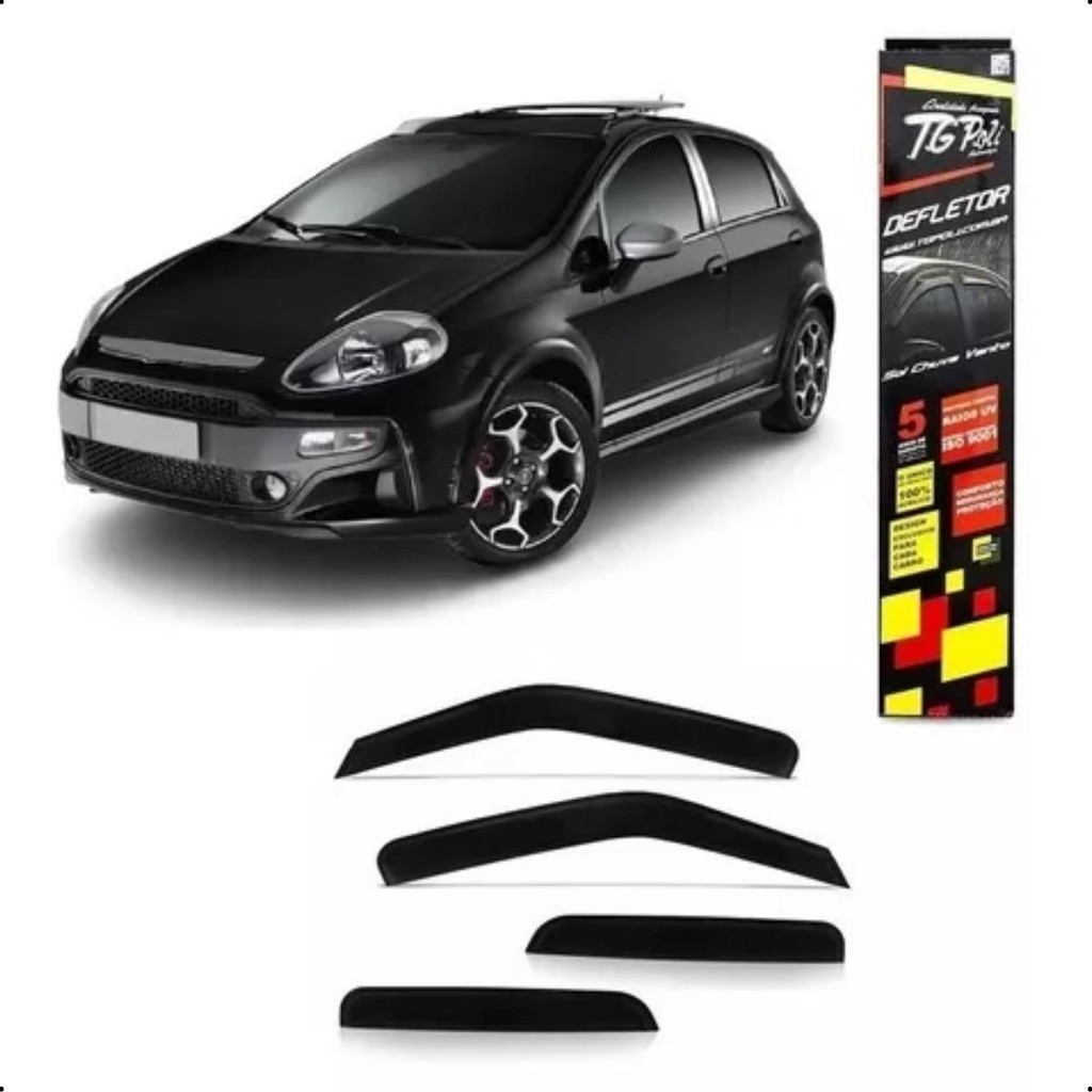 Calha de Chuva TG Poli Punto 08/17 4 Portas em Oferta na Shopee