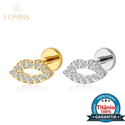 Piercing Helix Tragus Conch Labret Boca Titânio Zircônia