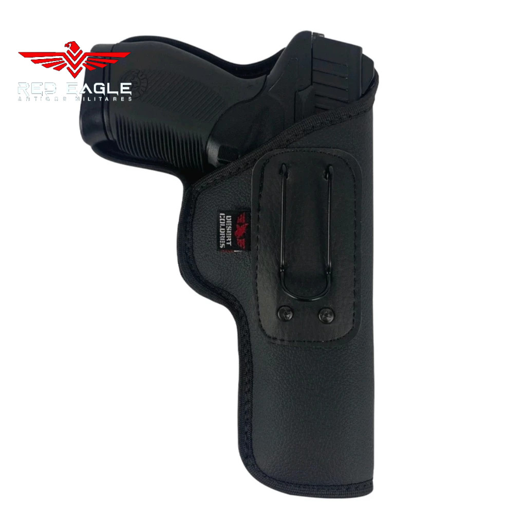 Coldre(Holster) Velado Uso Interno Dissimulado Para PT100/ PT92/ Pt 59s/ PT101 (Paisana) Neoprene e Couro P.U(Ecológico)