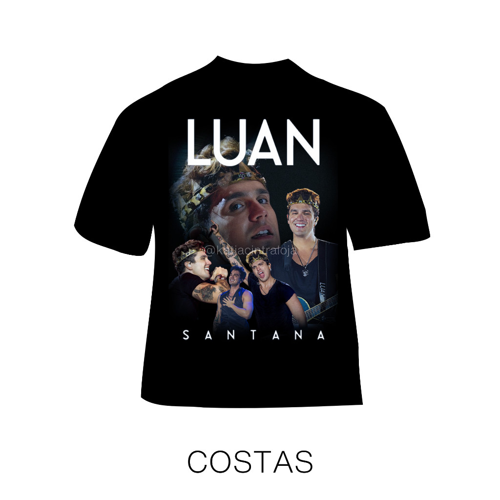Camiseta Do Luan Santana Personalizada 100% Algodão Unissex Estilo Rua01
