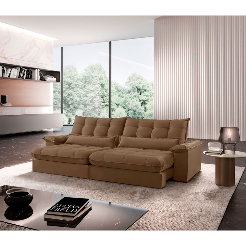 Sofá Classic Veludo 02 Módulos 80 cm B25 Meu Sofá Online