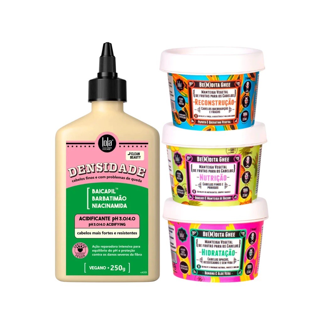 Kit Cronograma 3x100g Bemdita ghee + Acidificante Densidade 250g