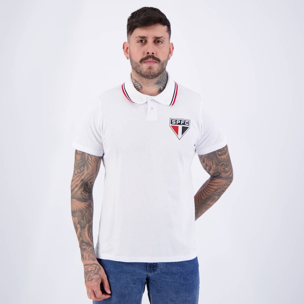 Polo São Paulo Hill Branca em Oferta na Shopee