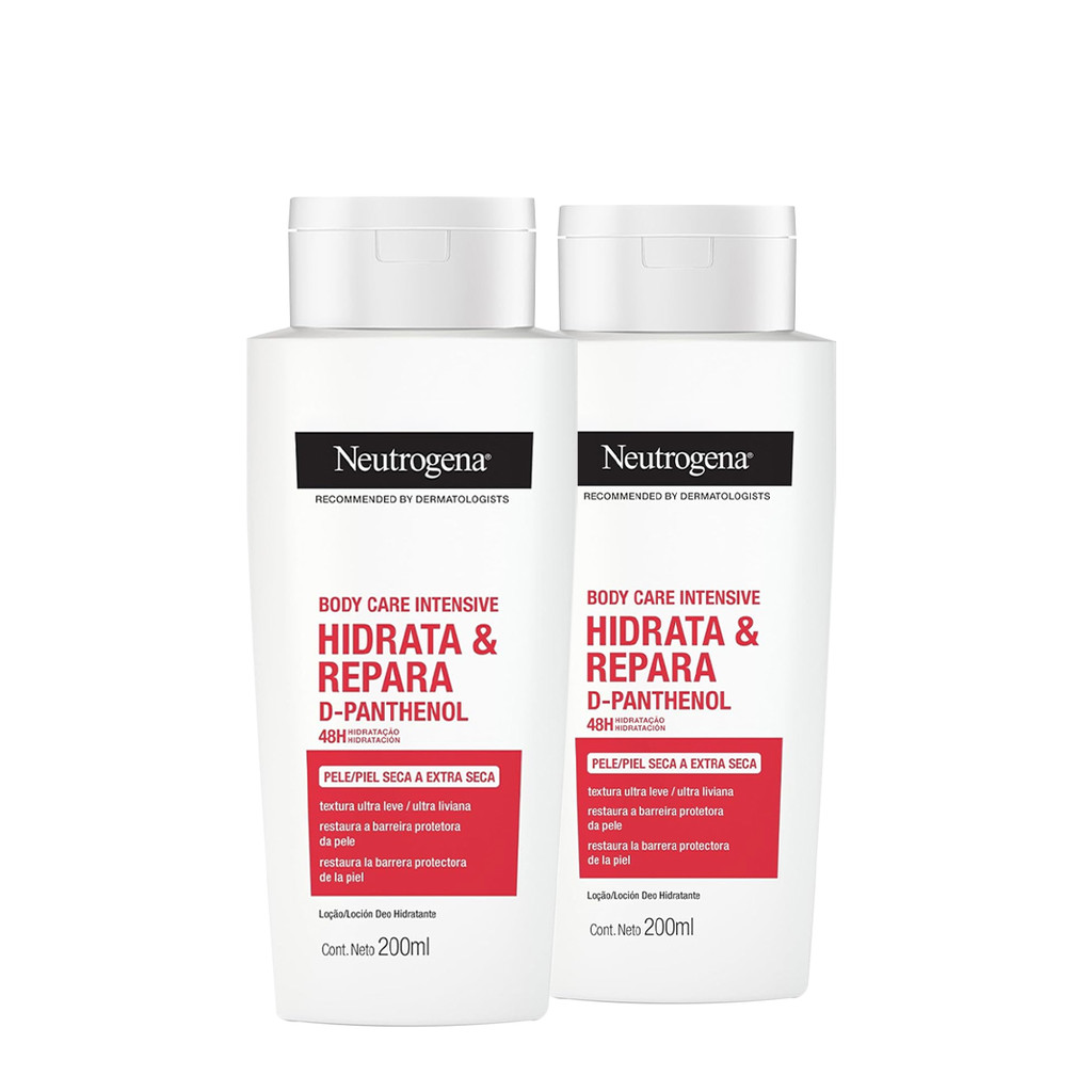 Kit Neutrogena Body Care Intensive Hidrata & Repara Hidratante Corporal (2 unidades) em Oferta na Shopee