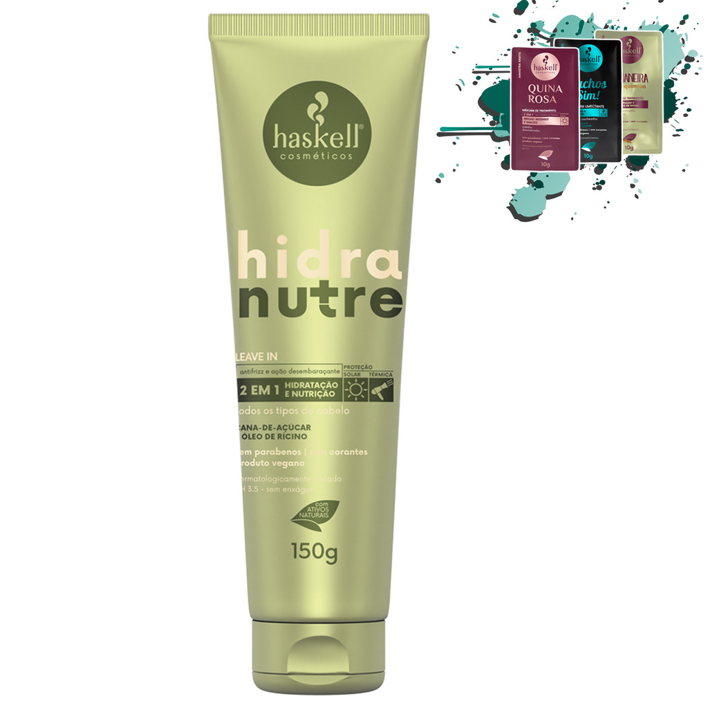 Leave-in Hidranutre 150gr Haskell em Oferta na Shopee