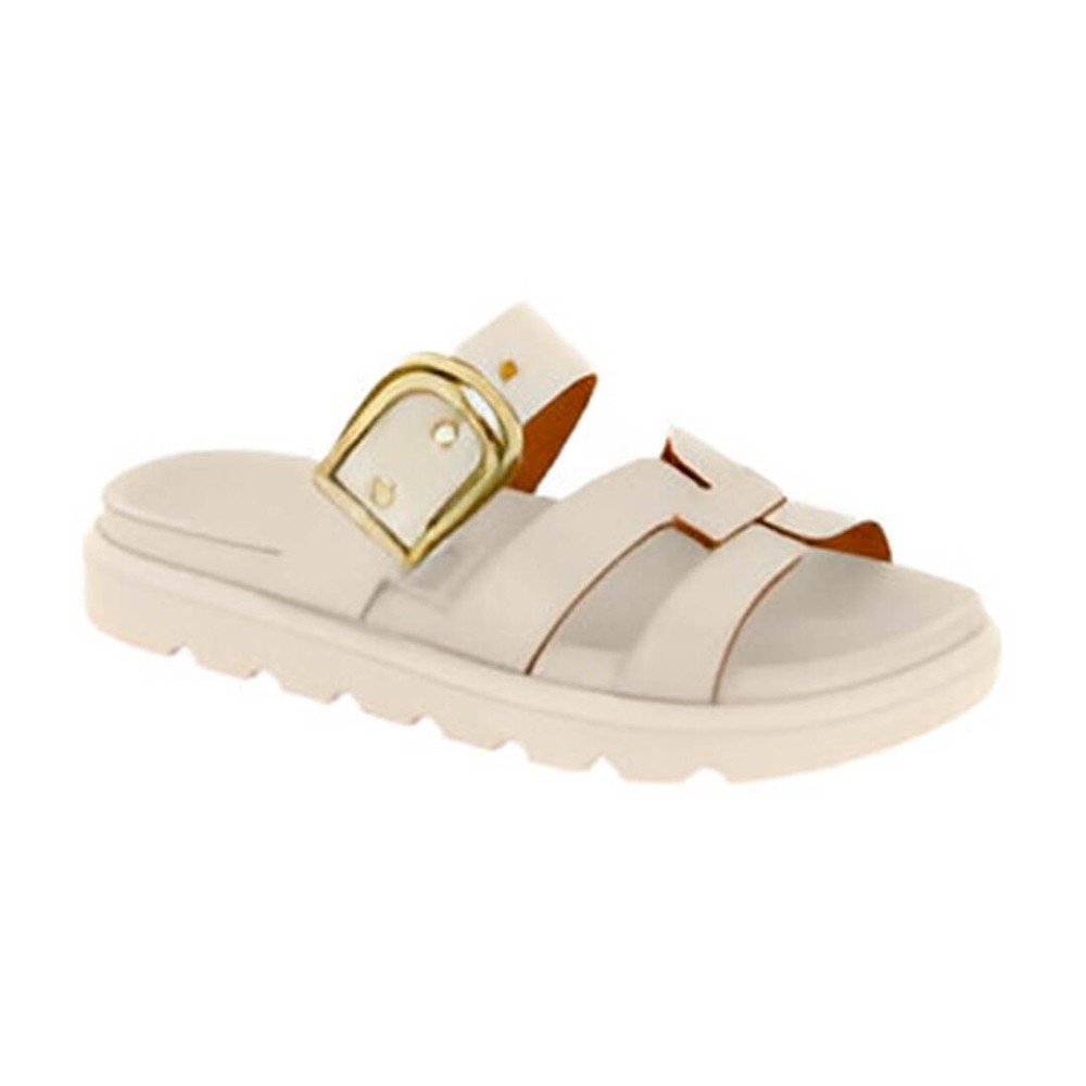 Sandália Feminina Papete Vizzano Flatform Pelica Fivela