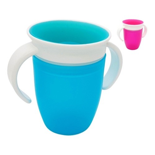 Copo 360 Bebê Antivazamento Infantil Sem Bico Com Alça Transição Treinamento