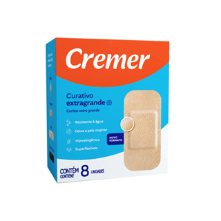 Curativo Extragrande 8 Unidades Cremer em Oferta na Shopee