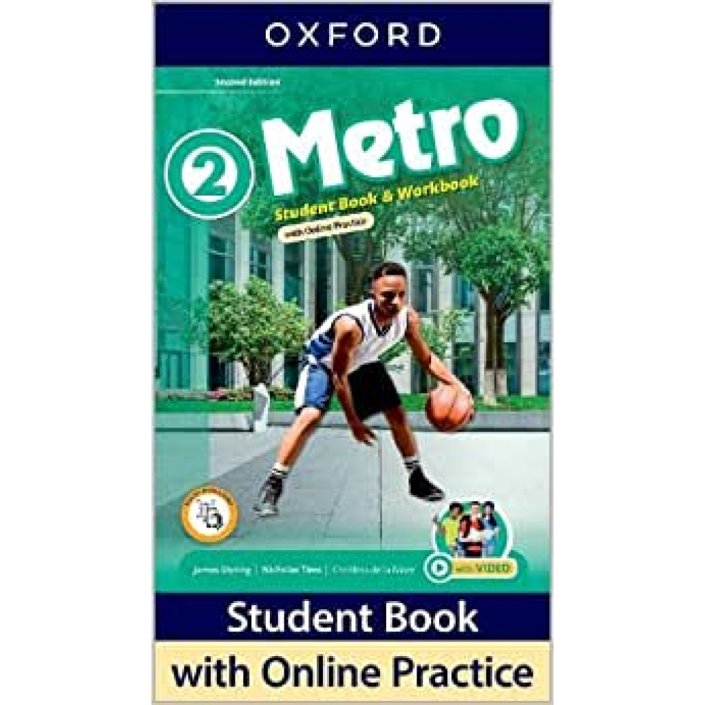 METRO 2   STUDENT BOOK WITH ONLINE PRACTICE   SECOND EDITION em Oferta na Shopee