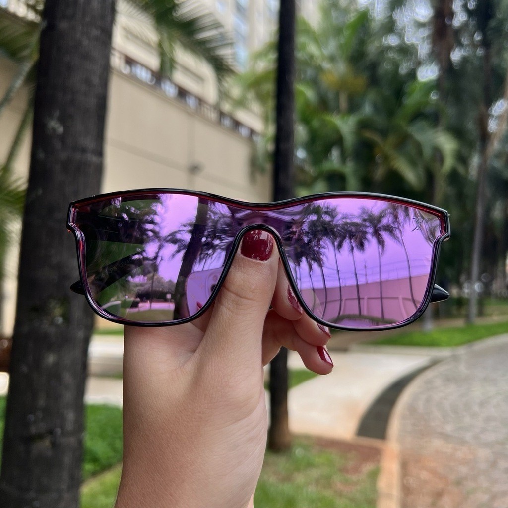 Óculos Esportivo San Martín Ultra Vinho com lente Rosa