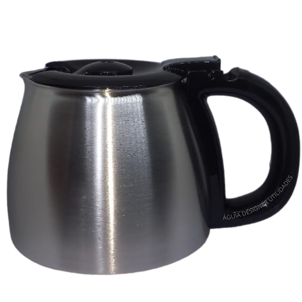 Jarra de Inox Original p/ Cafeteira Britânia Inox 15 Temp / CP15 - 15 Xícaras Preta
