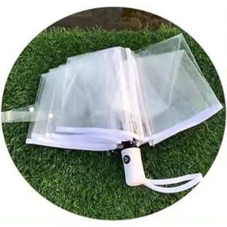 Guarda Chuva Sombrinha Reforçado Manual Transparente Portátil Dobrável MDL11