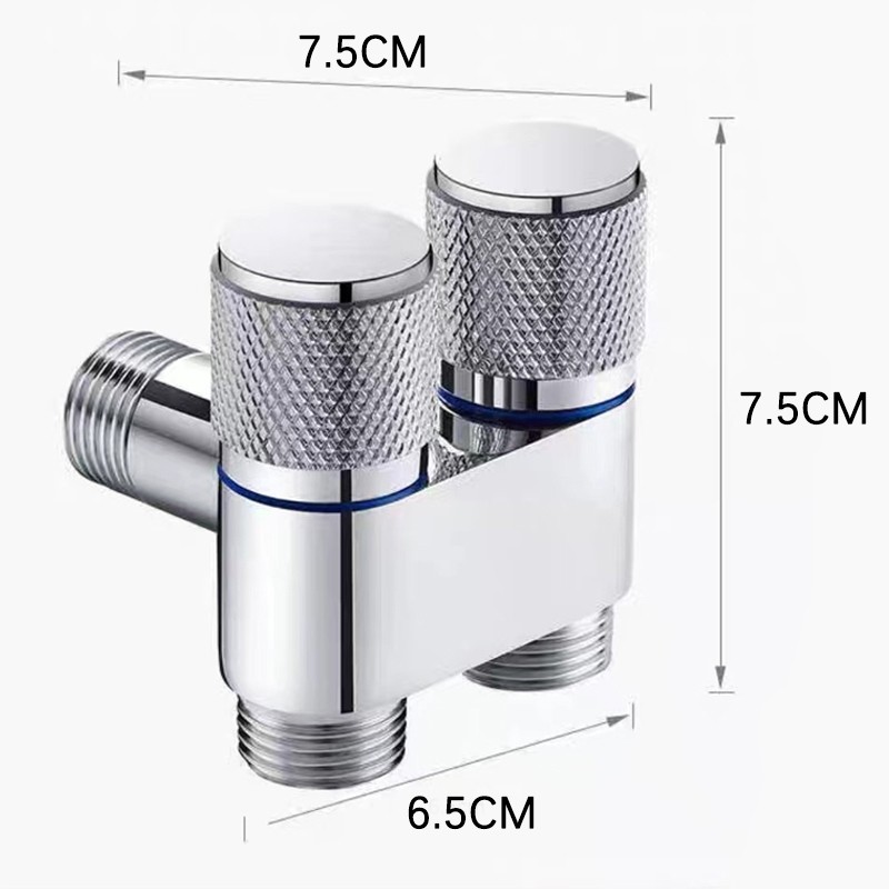 Válvula De Controle Dupla 1 Entrada 2 Saída Para Máquina De Lavar e Torneira De Vaso Sanitário.