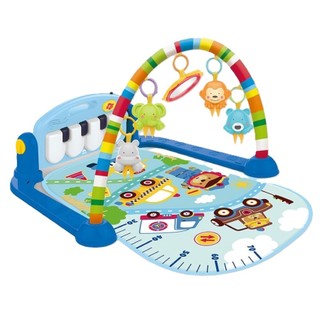 Tapete de Atividade Musical Bebê Piano Interativo Automoveis Wakaii
