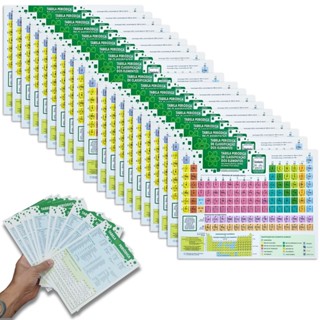 50 Tabela Periódica Elemento Químico Escolar Pequena Vestibular pequena Prova em Oferta na Shopee